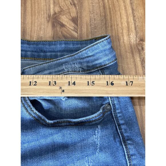 Judy Blue Jeans Womens 15 32 Skinny Fit Mid Rise Stretch Denim Distressed - Picture 3 of 8